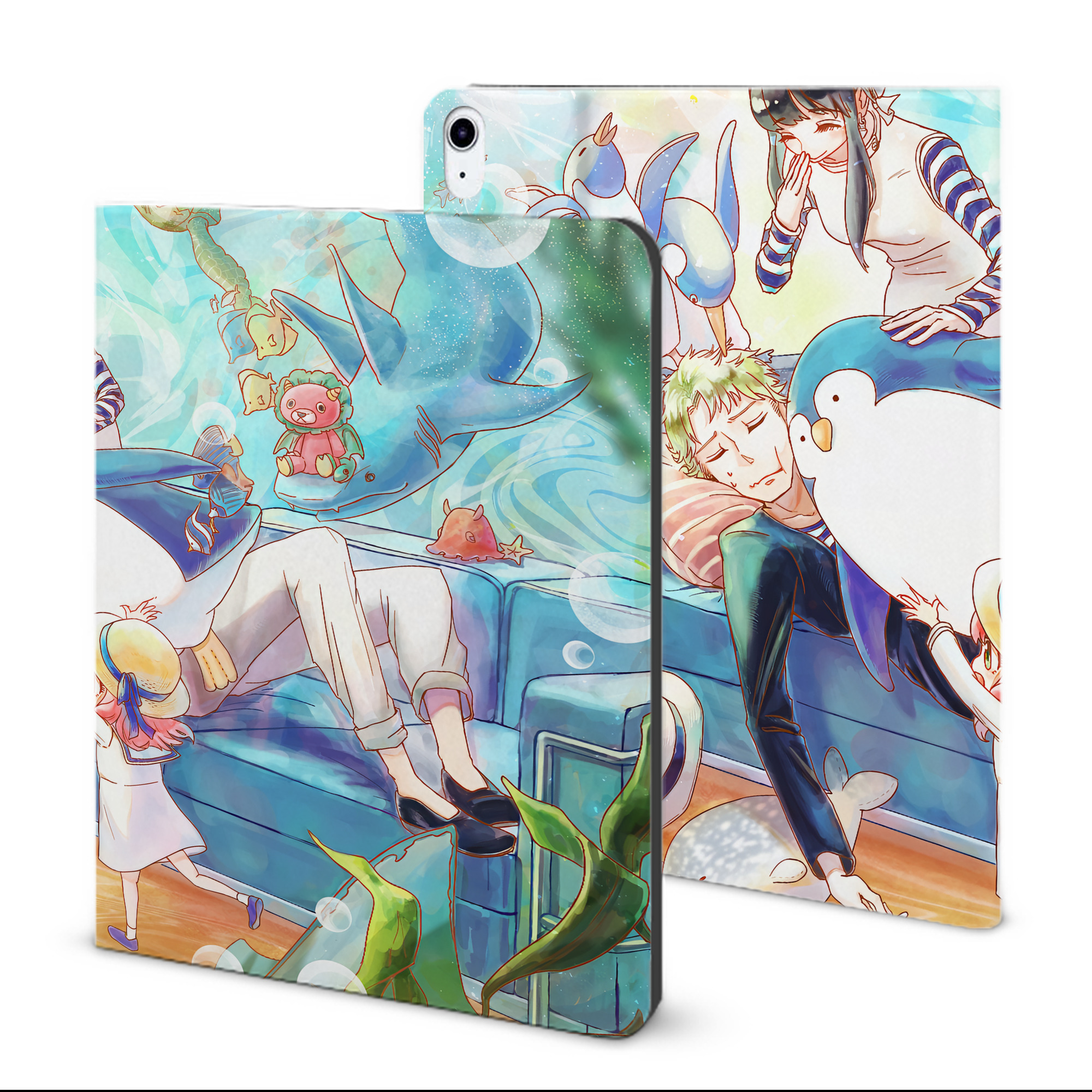 （画像用） SPY×FAMILY间谍家家酒 IPad ケース ブック型 PUレザー TPU 耐衝撃 軽量 薄型 ペン収納なし 全面保護 IPad 各モデル対応